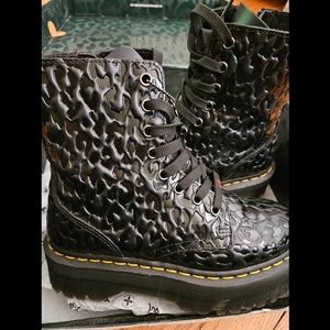 Dr Martens Xgirl Jadon Max Leopard Platform Boots